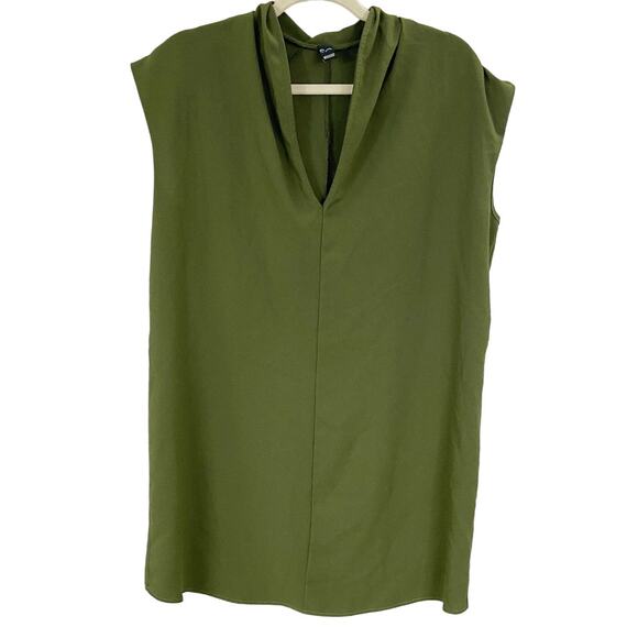 Windsor L Olive Green Sleeveless Sheath Mini Dress - Picture 2 of 5